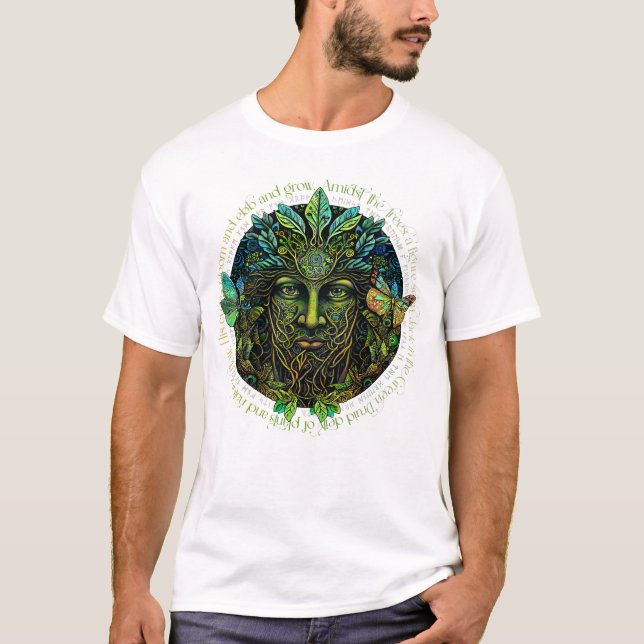 T-shirt L'homme vert, Jack dans le design vert (Devant)