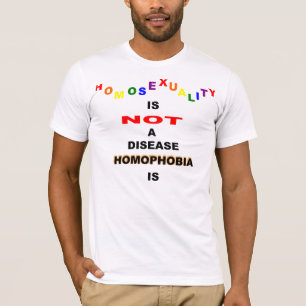 T-shirt L'homosexualité n'est pas une maladie L'homophobie
