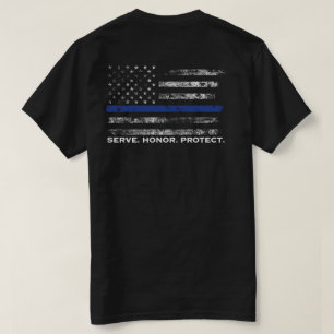 T-shirt L'honneur de service protègent le drapeau