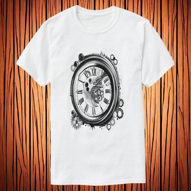 T-shirt L'horloge | Art AI (Créateur téléchargé)