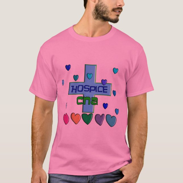 T-shirt L'hospice PEUT conception multi de coeurs (Devant)