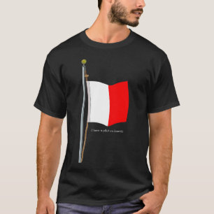 T-shirt L'hôtel I ont un pilote à bord.  Drapeau de signal