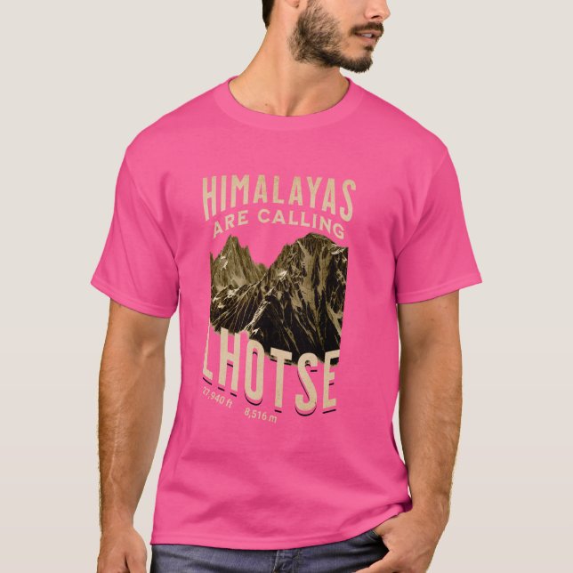 T-shirt Lhotse - L'Himalaya Appelle (Devant)
