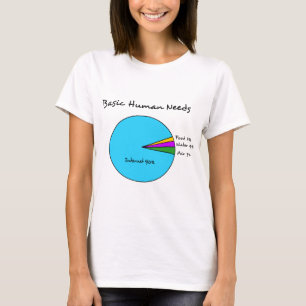 T-shirt L'humain de base drôle a besoin (l'Internet de