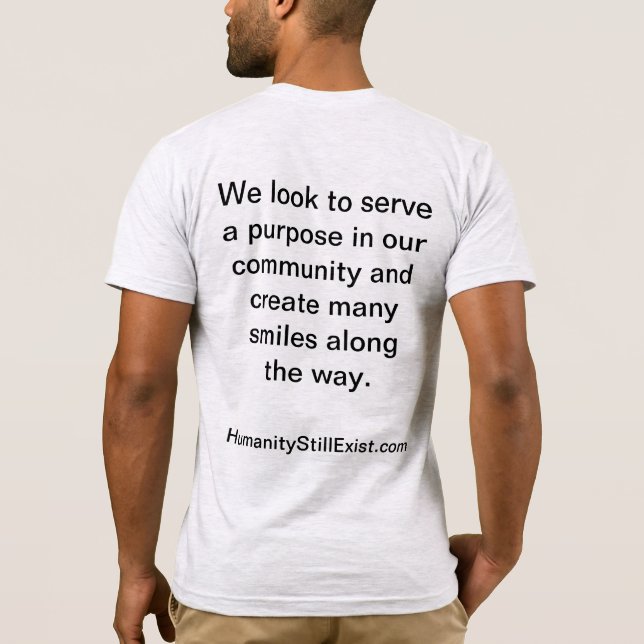 T-shirt L'humanité existe toujours (Dos)