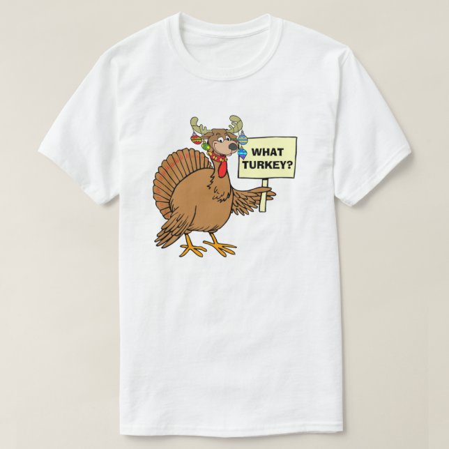 T-shirt L'Humour De Thanksgiving Adulte Caché La Turquie (Design devant)