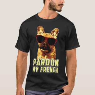 T-shirt L'humour du chien de taureau français