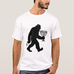 T-shirt L'Humour juif Bigfoot Hanoukka Chanukah Hilarié