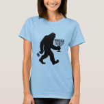 T-shirt L'Humour juif Bigfoot Hanoukka Chanukah Hilarié<br><div class="desc">Hanoukka Chanukah Humour juif Bigfoot Hilarious Menorah Dreidel</div>