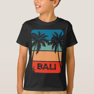 T-shirt Li Indonésie Surf Vintage Souvenir Coucher de sole