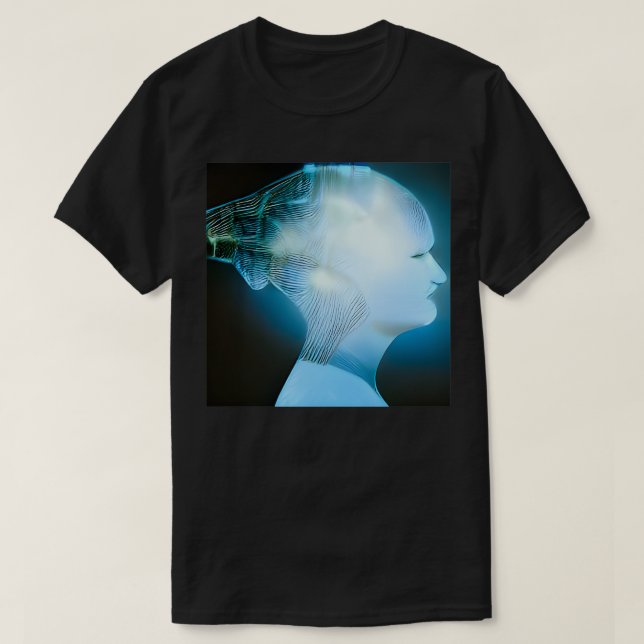 T-shirt L'IA a généré l'image de l'intelligence artificiel (Design devant)