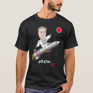 T-shirt L'IA GROK d'Elon Musk décolle pour Mars