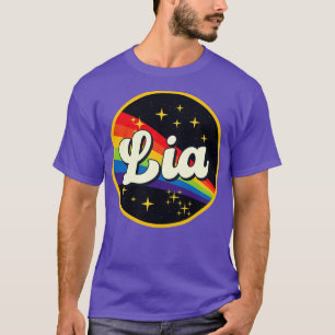 T-shirt Lia Rainbow Dans L'Espace Style Vintage