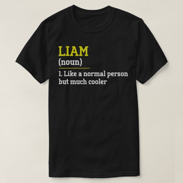 T-shirt Liam Comme Une Personne Normale Mais Glacière Drôl (Design devant)