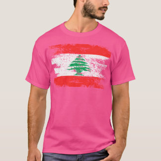 T-shirt Liban Chemise Cadeau Pays Drapeau Voyage patriotiq