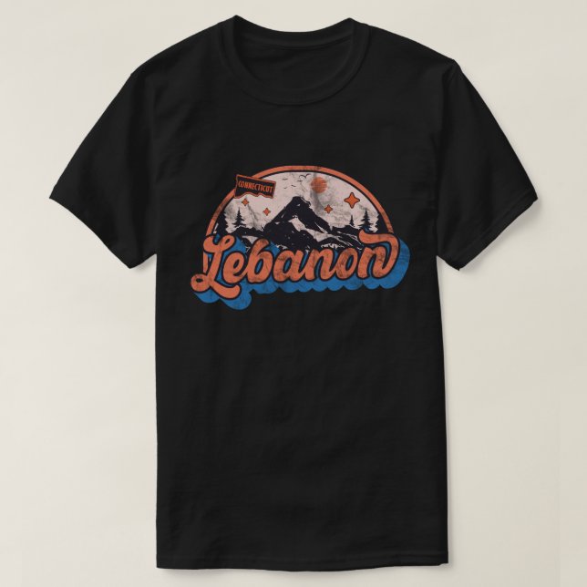 T-shirt Liban, Connecticut (Design devant)