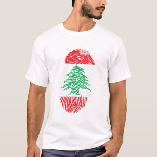 T-shirt Liban Drapeau Empreinte Pays Fierté