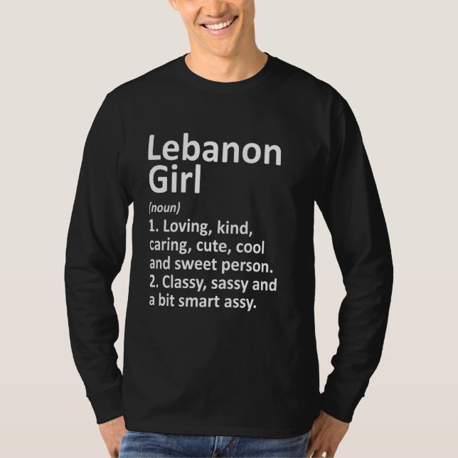 T-shirt Liban Girl Ky Kentucky Funny City Accueil Racines (Devant)