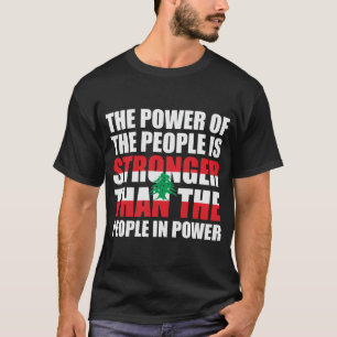 T-shirt Liban Le pouvoir du peuple Liban