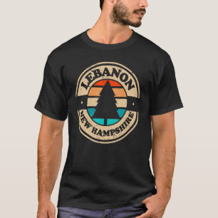 T-shirt Liban New Hampshire NH Vintage Graphic Retro les a