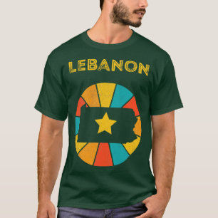 T-shirt Liban Pennsylvanie Vintage Souvenir désorganisé 1