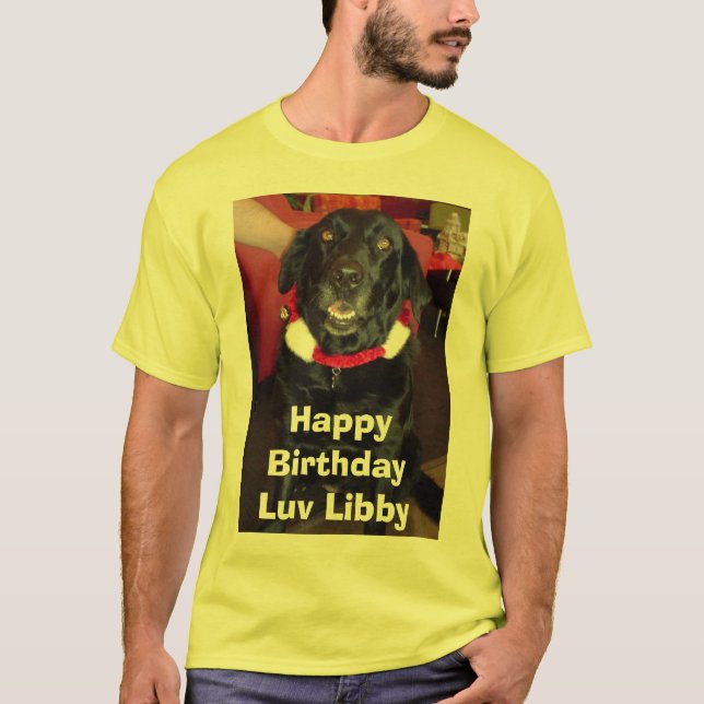 T-shirt Libby, BirthdayLuv heureux Libby (Devant)
