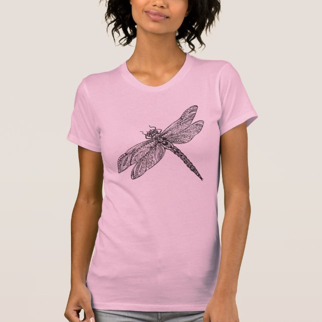 T-shirt Libellule dans le style (Devant)