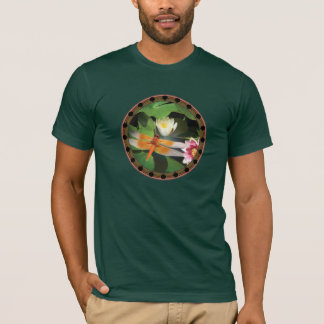 T-shirt Libellule et cercle de Lotus