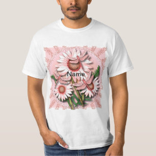 T-shirt Libellule Marguerites Roses 