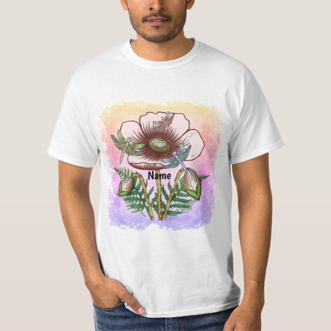 T-shirt Libellule Pâle Poppy  (Devant)