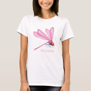 T-shirt libellules roses