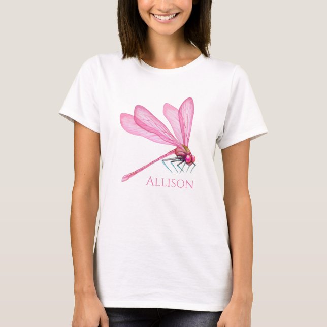 T-shirt libellules roses (Devant)