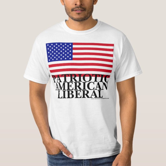 T-shirt Libéral américain patriote (Devant)