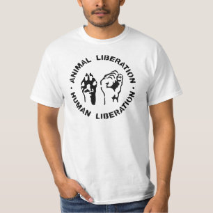 T-shirt Libération animale - libération humaine