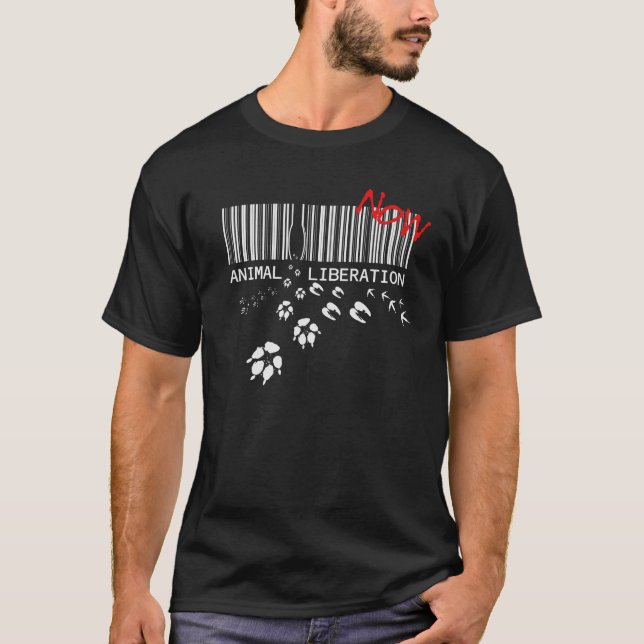 T-shirt Libération animale MAINTENANT (Devant)