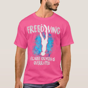 T-shirt Libération de l'oxygène libre Apnée Plongée de la