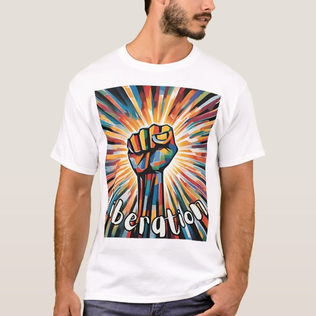 T-shirt "Libération" - Un symbole audacieux de l'u (Devant)