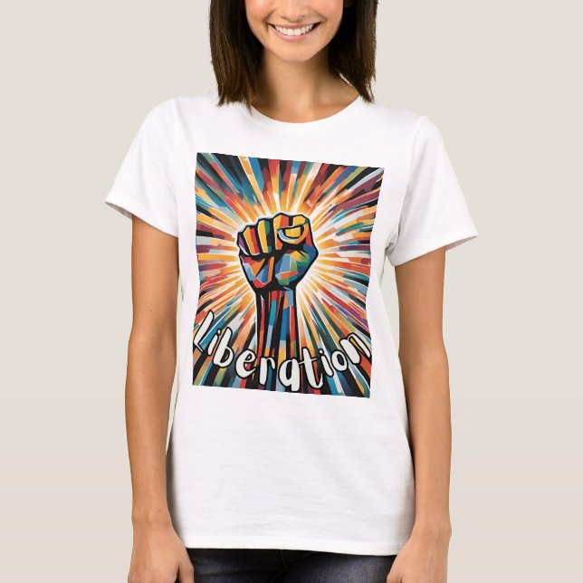T-Shirt "Libération" – Un symbole audacieux d'unit (Devant)