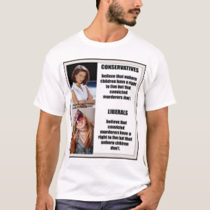 T-shirt Libéraux contre avortement conservateur