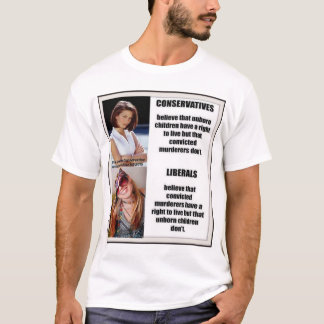 T-shirt Libéraux contre avortement conservateur