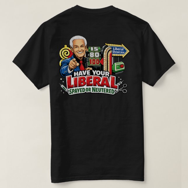 T-shirt Libéraux, Corrigez-vous (Design dos)