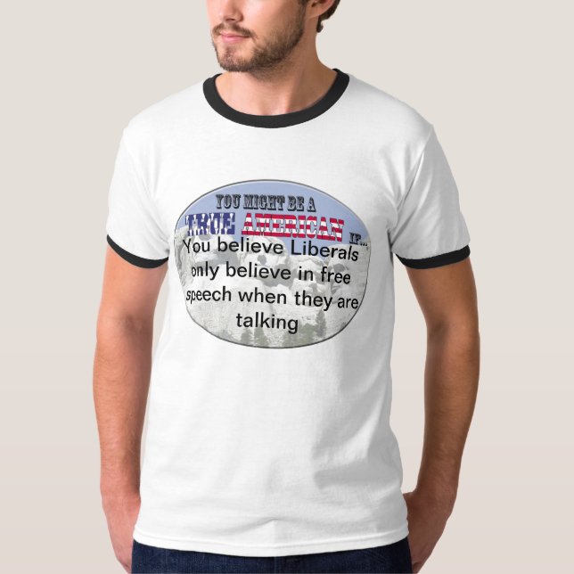 T-shirt Libéraux et liberté de parole (Devant)