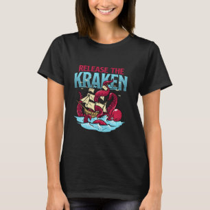 T-shirt Libère le Kraken ! Zombi Octobre Zombies Livraison