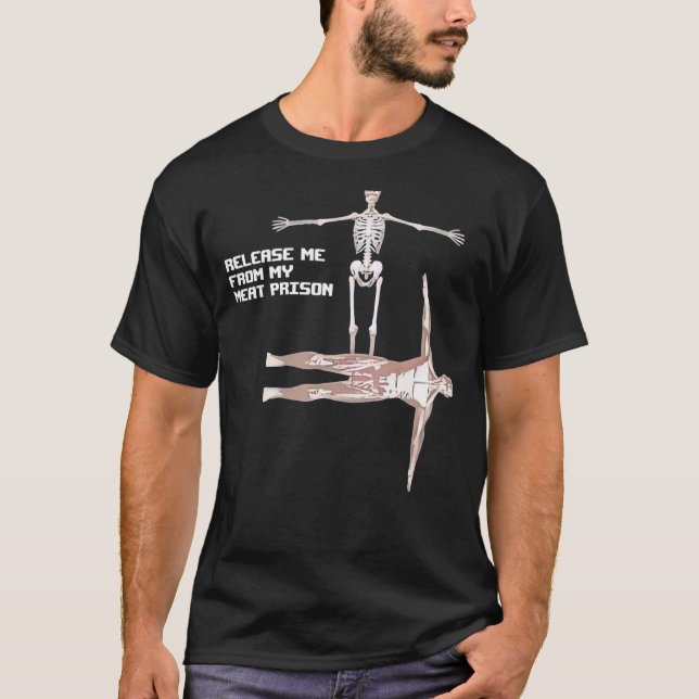 T-shirt Libère-Moi De Ma Prison De Viande (Devant)