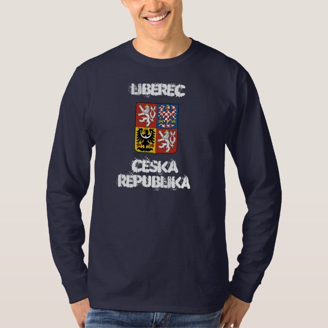 T-shirt Liberec, République tchèque avec armoiries (Devant)