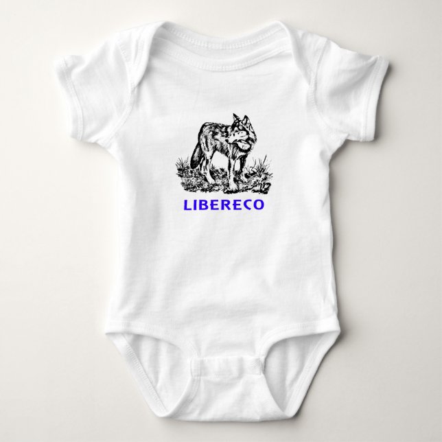 T-shirt Libereco (Freedom, liberté) - Lupo en naturo (Devant)