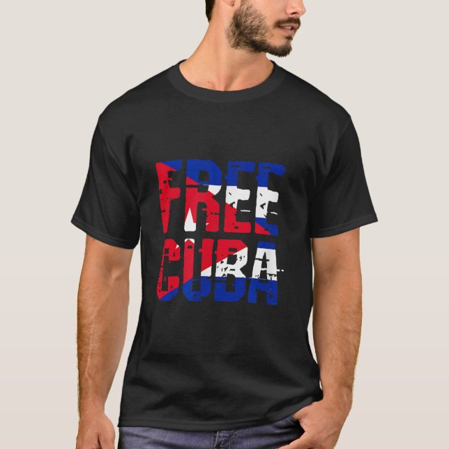 T-shirt Libérer Cuba (Devant)