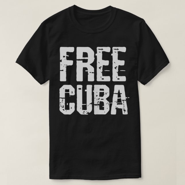 T-shirt Libérer Cuba (Design devant)