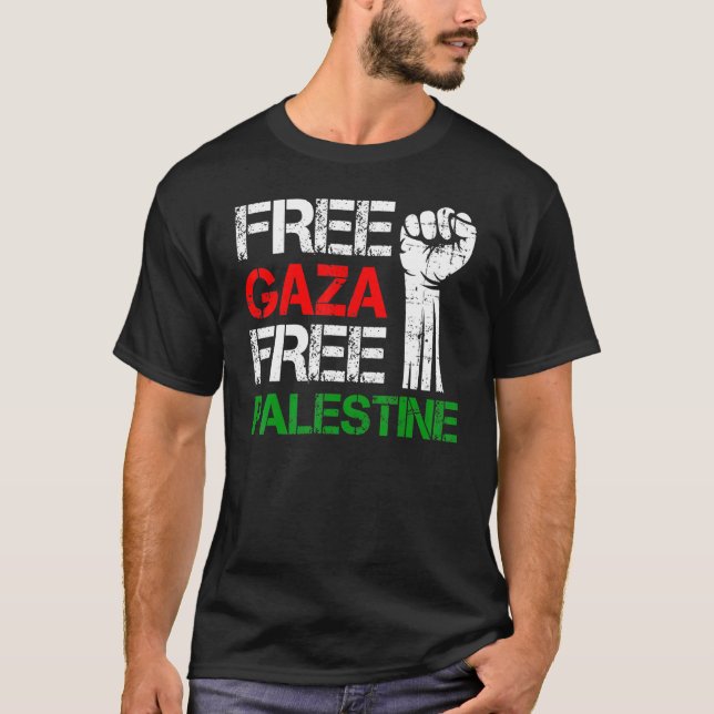 T-shirt Libérer Gaza Libérer la Palestine (Devant)