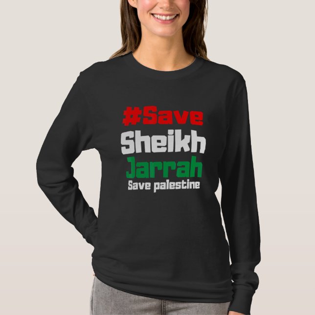 T-shirt Libérer Gaza Palestine Indicateur arabe (Devant)